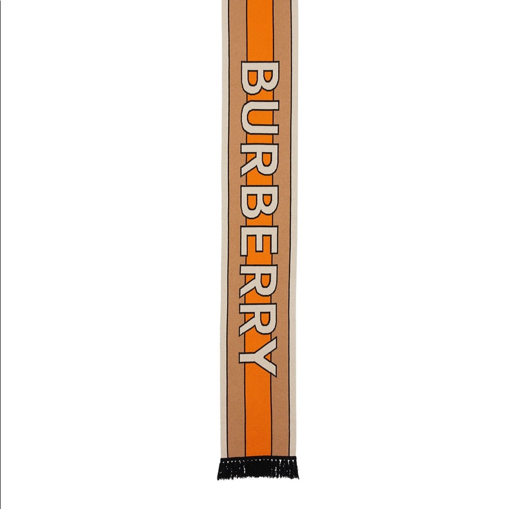 Burberry
Striped Sports Style Logo Cashmere Scarf